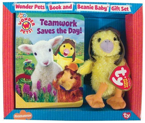 Stock image for Teamwork Saves the Day!: Book and Beanie Baby Gift Set (Wonder Pets!) for sale by Virginia Books & More