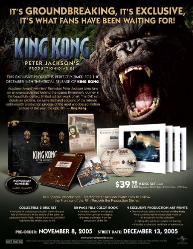 9781417075973: King Kong: Peter Jackson's Production Diaries [2005] (REGION 1) (NTSC)