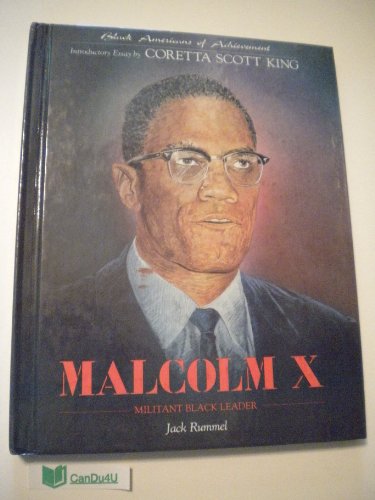 9781417638611: Malcolm X Militant Black Leader Black Americans of Achievement (Econo-Clad))