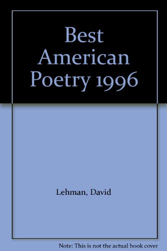 9781417719570: Best American Poetry 1996