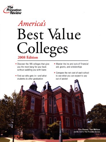 Stock image for America's Best Value Colleges (Princeton Review: America's Best Value Colleges) for sale by WookieBooks