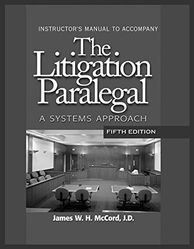 9781418016050: The Litigation Paralegal: A Systems Approach