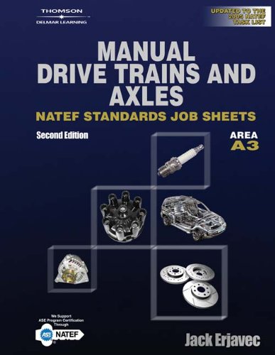 Stock image for Manual Transmissions NATEF Standard Jobsheets, Area A3, 2nd Edition for sale by HPB-Red