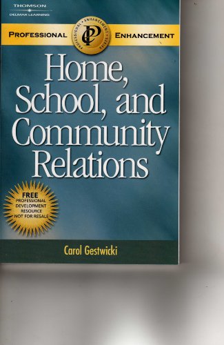 Stock image for Home, School, and Community Relations, Professional Enhancement Suppliment for sale by a2zbooks