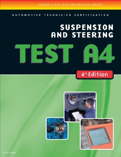 9781418038816: ASE Test Preparation-A4, Suspension and Steering, TEST A4, 4th Ed.