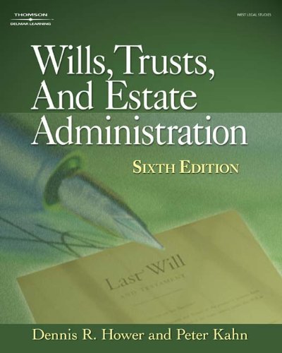 Imagen de archivo de Wills, Trusts and Estate Administration a la venta por HPB-Red