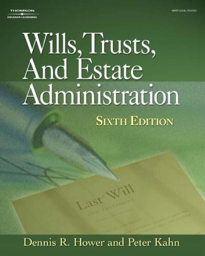 9781418039332: Wills, Trusts, and Estate Administration