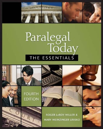 Imagen de archivo de West's Paralegal Today : The Essentials a la venta por Better World Books