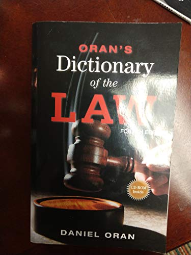 Beispielbild fr Orans Dictionary of the Law zum Verkauf von KuleliBooks