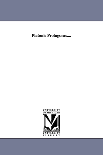 Imagen de archivo de Platonis Protagoras Pitt Press a la venta por PBShop.store US