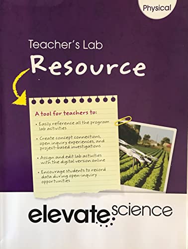 Beispielbild fr Elevate Science, Physical, Teacher's Lab Resource zum Verkauf von Irish Booksellers