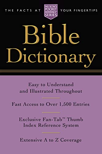 Beispielbild fr Pocket Bible Dictionary zum Verkauf von Better World Books