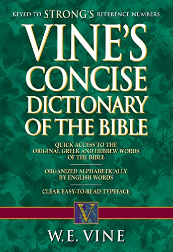 9781418501501: Vine's Concise Dictionary of the Bible