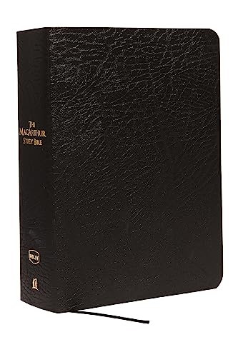 9781418542245: NKJV, The MacArthur Study Bible, Large Print, Bonded Leather, Black: Holy Bible, New King James Version