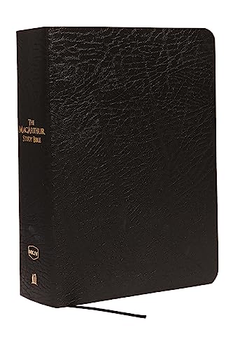 9781418542245: NKJV, The MacArthur Study Bible, Large Print, Bonded Leather, Black: New King James Version, Black, Bonded Leather