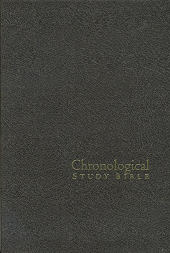 9781418542511: The Chronological Study Bible: King James Version, Distressed Charcoal, Bonded Leather