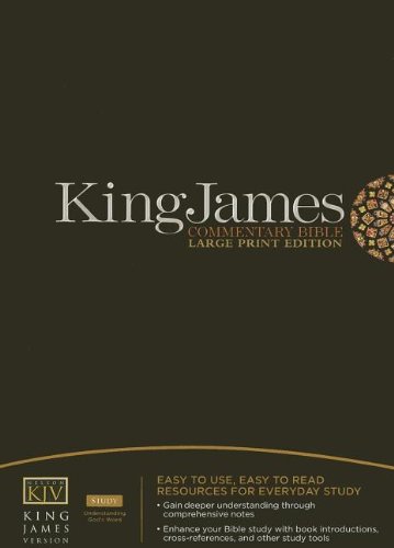 King James Commentary Bible: King James Version, Burgandy, Bonded (9781418542603) by Thomas Nelson Publishers