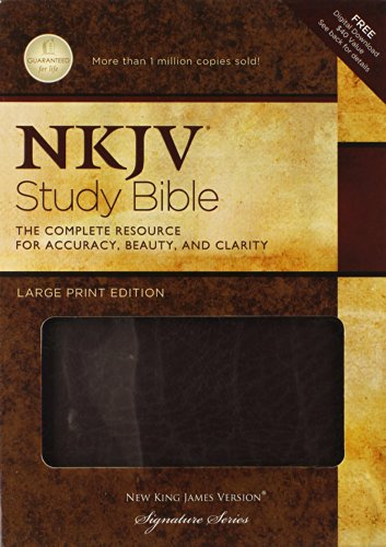 9781418542627: Study Bible-NKJV-Large Print: New King James Version, Burgundy, Bonded Leather