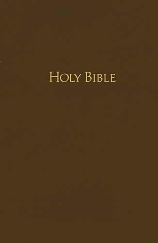 9781418543433: Holy Bible: King James Version, Brown Pew Bible, Self-Pronouncing Red-Letter Edition