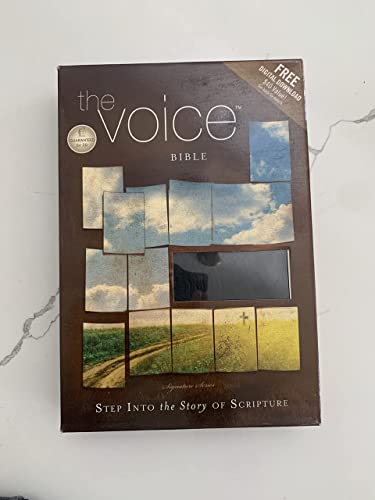 9781418549039: The Voice Bible: Step into the Story of Scripture: Black Bonded Leather