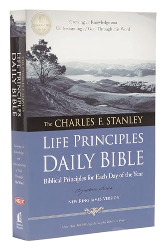 NKJV Charles Stanley Life Principles Daily Bible-SC