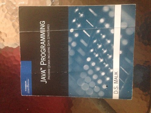 Imagen de archivo de Java Programming: Program Design Including Data Structures a la venta por WorldofBooks