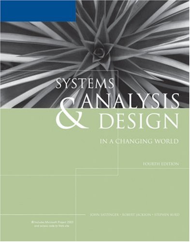 Beispielbild fr Systems Analysis and Design in a Changing World zum Verkauf von Better World Books