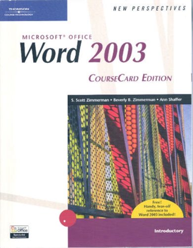 Beispielbild fr New Perspectives on Microsoft Office Word 2003, Introductory, CourseCard Edition zum Verkauf von Ergodebooks