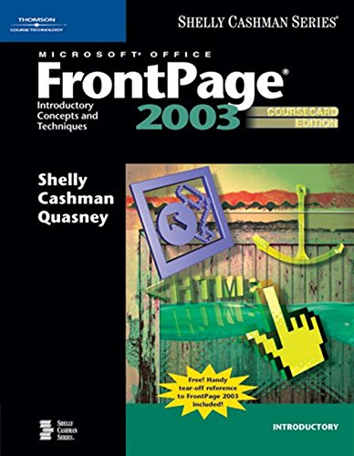 Stock image for Microsoft Office FrontPage 2003: Introductory Concepts and Techniques, Coursecard Edition for sale by ThriftBooks-Atlanta