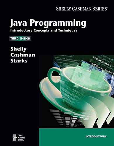 Imagen de archivo de Java Programming : Introductory Concepts and Techniques a la venta por Better World Books: West