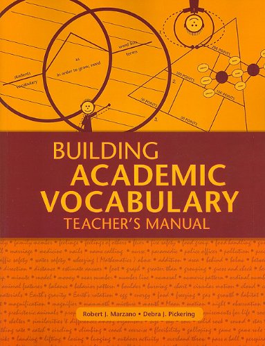 Building Academic Vocabulary: Teacher's Manual (9781418949860) by Robert J. Marzano Marzano Debra J. Pickering; Debra J. Pickering