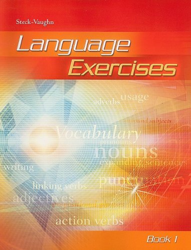 Imagen de archivo de Steck-Vaughn Language Exercise: Student Workbook Grade 1 a la venta por Better World Books