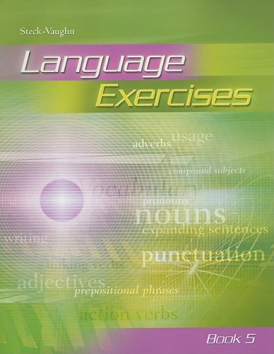 Imagen de archivo de Steck-Vaughn Language Exercises (Book 5) a la venta por Better World Books: West