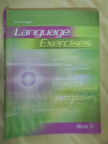 Stock image for Steck-Vaughn Language Exercises (Book 5) for sale by Better World Books: West