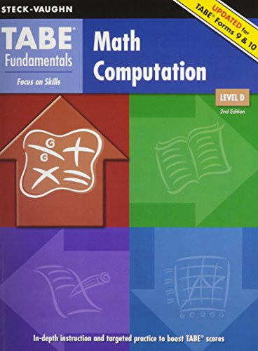 Imagen de archivo de Math Computation, Level D (Tabe Fundamentals) a la venta por Books Unplugged