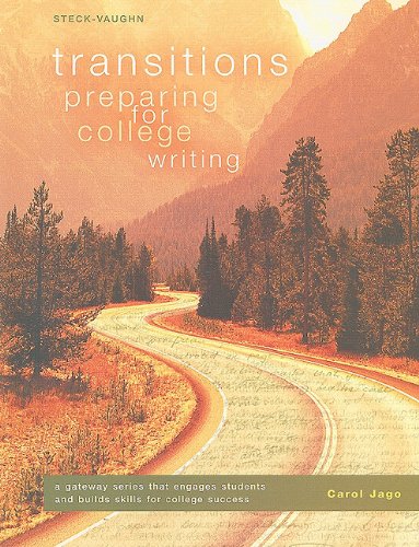 Beispielbild fr Transitions: Preparing for College Writing zum Verkauf von Half Price Books Inc.