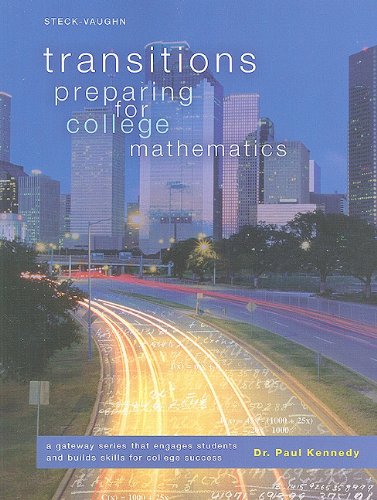 Imagen de archivo de Transitions: Preparing for College Mathematics a la venta por Books of the Smoky Mountains