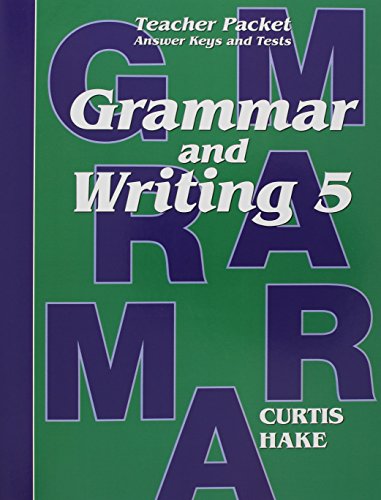 Stock image for Grammar and Writing Teacher Packet Grade 5 for sale by Hawking Books