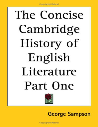 9781419126314: The Concise Cambridge History of English Literature