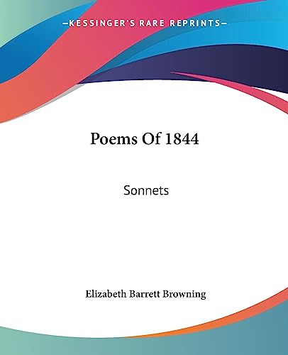 Stock image for Poems Of 1844: Sonnets for sale by California Books