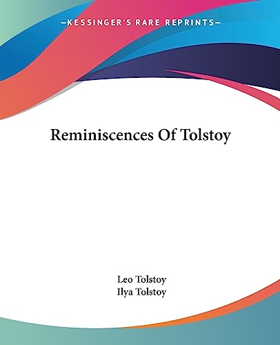 Stock image for Reminiscences Of Tolstoy for sale by California Books