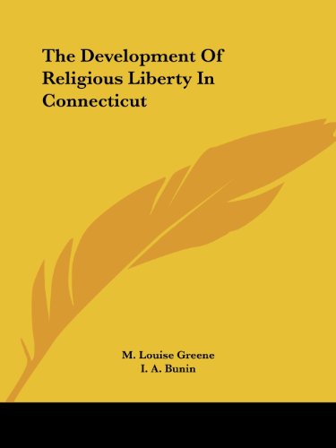 Imagen de archivo de The Development Of Religious Liberty In Connecticut a la venta por California Books