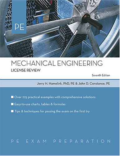 Imagen de archivo de Mechanical Engineering: License Review (PE Exam Preparation) a la venta por HPB-Red