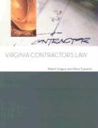 Imagen de archivo de Virginia Contractor's Law a la venta por Wonder Book