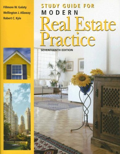 Imagen de archivo de Study Guide for Modern Real Estate Practice a la venta por Your Online Bookstore