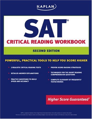 Stock image for Kaplan SAT Critical Reading Workbook Second Edition (Kaplan Sat Critical Reading Workbook) for sale by HPB-Diamond