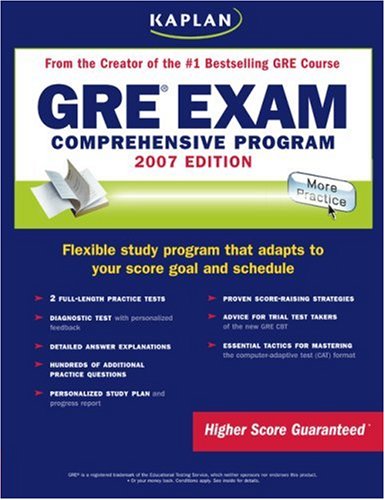 Imagen de archivo de Kaplan GRE Exam : Comprehensive Program a la venta por Better World Books