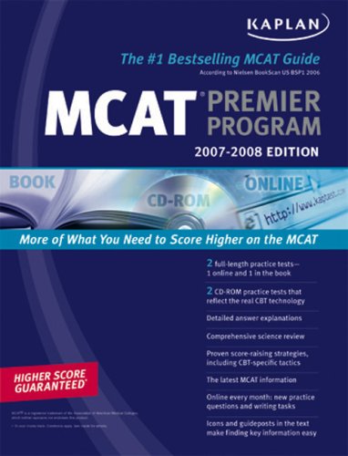Beispielbild fr Kaplan Mcat Premier Program 2007-2008 (Kaplan MCAT Premier Program (W/CD)) zum Verkauf von HPB-Red