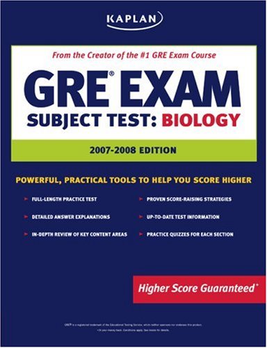 Stock image for Kaplan GRE Exam Subject Test: Biology (Kaplan GRE Biology) for sale by Wonder Book