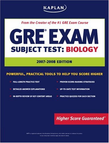 9781419542008: Kaplan GRE Exam Subject Test: Biology (Kaplan Gre Biology)